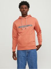 Jack&Jones Pánská mikina JORLAKEWOOD Relaxed Fit 12246802 Ginger (Velikost XL)