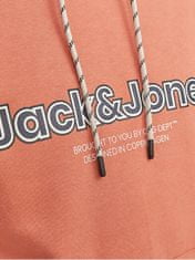 Jack&Jones Pánská mikina JORLAKEWOOD Relaxed Fit 12246802 Ginger (Velikost XL)