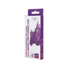 setty. USB- microUSB kabel 1,0 m 2A Magenta - purpurová (GSM108862)