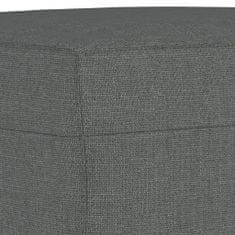 Vidaxl 3dílná sedací souprava tmavě šedá textil