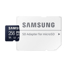 Samsung PRO Ultimate/micro SDXC/256GB/UHS-I U3 / Class 10/+ Adaptér/Modrá