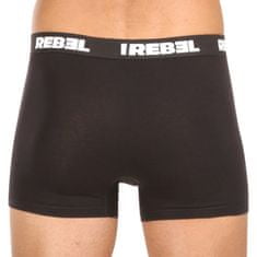 Nedeto 10PACK pánské boxerky Rebel černé (10NBR001) - velikost 5XL