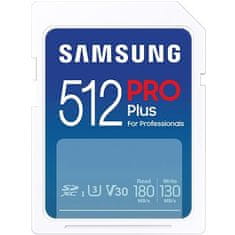 Samsung Samsung/SDXC/512GB/USB 3.0/USB-A/Class 10/+ Adaptér/Modrá