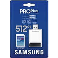 Samsung Samsung/SDXC/512GB/USB 3.0/USB-A/Class 10/+ Adaptér/Modrá