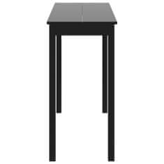 Vidaxl Barový stůl MDF černý 115 x 55 x 107 cm