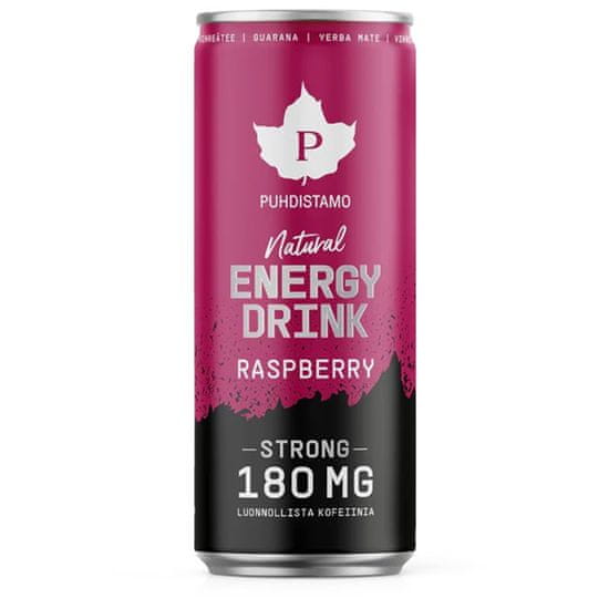 Puhdistamo Natural Energy Drink Strong 330 ml - malina