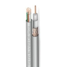 Kroucený pár CAT5e UTP Zircon CU + RG6 CU 121 AL, 150m