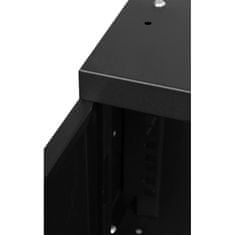 19'' RACK 4U 600x450mm ČERNÉ Ocelové dveře