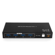 Spacetronik SPD-KVM23 8K 60Hz USB + DP KVM přepínač