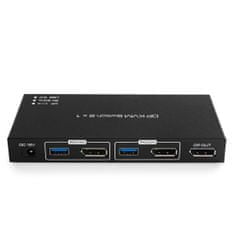 Spacetronik SPD-KVM23 8K 60Hz USB + DP KVM přepínač