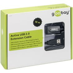 Goobay 10m aktivní prodlužovací kabel USB 2.0 Hi-Speed