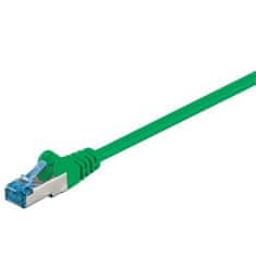 Patchcord LAN CAT 6A S/FTP zelený 15m