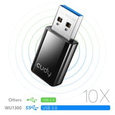 Síťový adaptér USB 3.0 Wi-Fi 5 1300 mbps WU1300