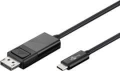 Kabel USB-C 3.1 - Display Port Goobay 1,2 m černý