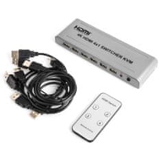 Spacetronik SPH-S411 KVM slučovač HDMI 4/1