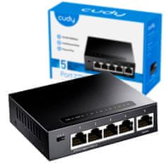 LAN SWITCH GS105 5 PORTů GIGABIT 1000MB/s kovový