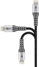 Kabel USB 2.0 - Apple Lightning Goobay TEXTIL 1m