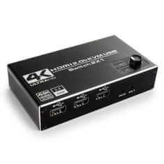 USB + HDMI 2/1 Spacetronik KVM přepínač SPH-KVM22