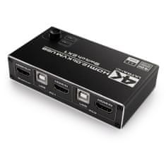 USB + HDMI 2/1 Spacetronik KVM přepínač SPH-KVM22