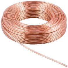 Reproduktorový kabel Goobay 2x4,0 mm CCA 50 m transp.