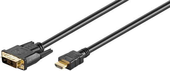 Kabel DVI-D (18+1) Single Link - HDMI Goobay 10m