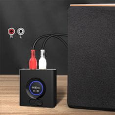 ML200 Bluetooth audio přijímač 5.0 Jack 2x RCA