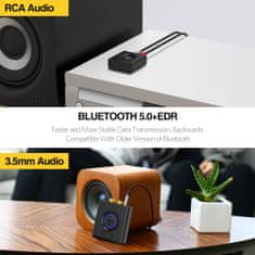 ML200 Bluetooth audio přijímač 5.0 Jack 2x RCA