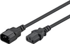 Napájecí kabel IEC C13 - C14 Goobay černý 5m