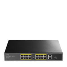 PoE+ SWITCH FS1018PS1 200W 16 +2x Gigabit SFP CCTV