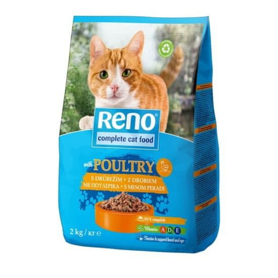 Reno granule pro kočky drůbeží 2kg