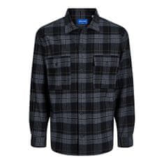 Jack&Jones Pánská košile JORBLAFRI Relaxed Fit 12245681 Black (Velikost S)