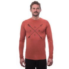 Sensor Triko Merino Active SNSR - pánské, dlouhý, terakota - Velikost 2XL