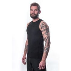 Sensor Triko Merino Air - pánské, bez rukávů, černá - Velikost 2XL