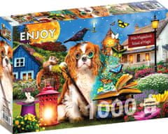 ENJOY Puzzle Škola kouzel 1000 dílků