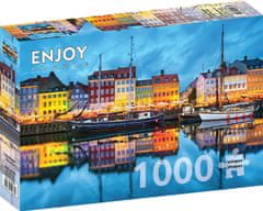 ENJOY Puzzle Starý kodaňský přístav 1000 dílků