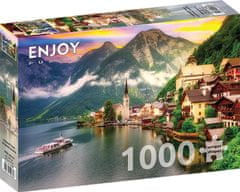 ENJOY Puzzle Hallstatt při západu slunce, Rakousko 1000 dílků