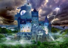 ENJOY Puzzle Strašidelná noc na Drákulově hradě 1000 dílků