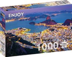 ENJOY Puzzle Rio de Janeiro v noci, Brazílie 1000 dílků