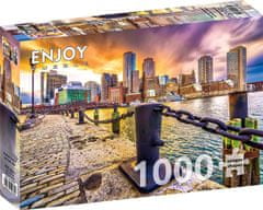 ENJOY Puzzle Bostonský přístav za soumraku, USA 1000 dílků