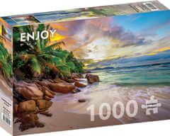 ENJOY Puzzle Seychelské pláže při západu slunce 1000 dílků