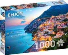 ENJOY Puzzle Positano za soumraku, Itálie 1000 dílků