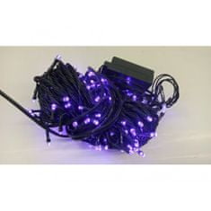 AUR Venkovní LED vánoční řetěz - fialová, 10m, 100 LED