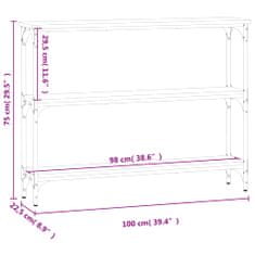 Vidaxl Konzolový stolek dub sonoma 100 x 22,5 x 75 cm kompozitní dřevo