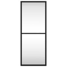 Vidaxl Nástěnné zrcadlo černé 20 x 50 cm obdélník železo