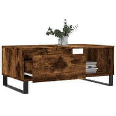 Greatstore Konferenční stolek kouřový dub 90x50x36,5 cm kompozitní dřevo