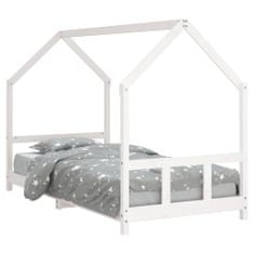 Petromila Dětská postel bílá 90 x 200 cm masivní borové dřevo