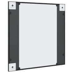 Vidaxl Nástěnné zrcadlo černé 60 x 60 cm čtverec železo