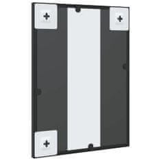 Vidaxl Nástěnné zrcadlo černé 30 x 40 cm obdélník železo