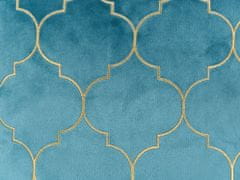 Beliani Sada 2 polštářů s marockým vzorem 45 x 45 cm modré ALYSSUM