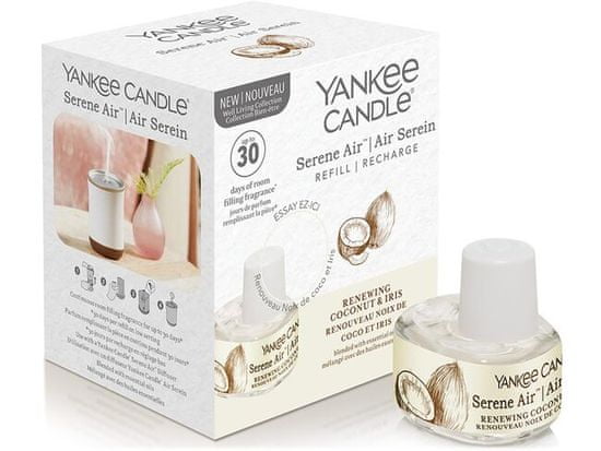 Yankee Candle Náplň do difuzéru Serene Air - Renewing Coconut & Iris 17 ml
